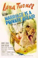 Watch Marriage Is a Private Affair Solarmovie