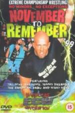 Watch ECW - November To Remember '99 Solarmovie