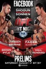 Watch UFC Fight Night 26 Facebook Prelims Solarmovie